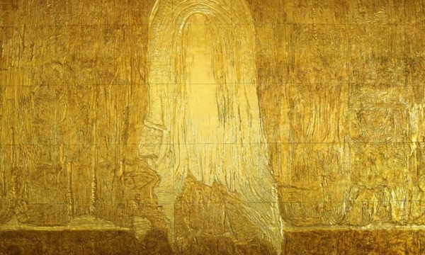 gold wall sculpture