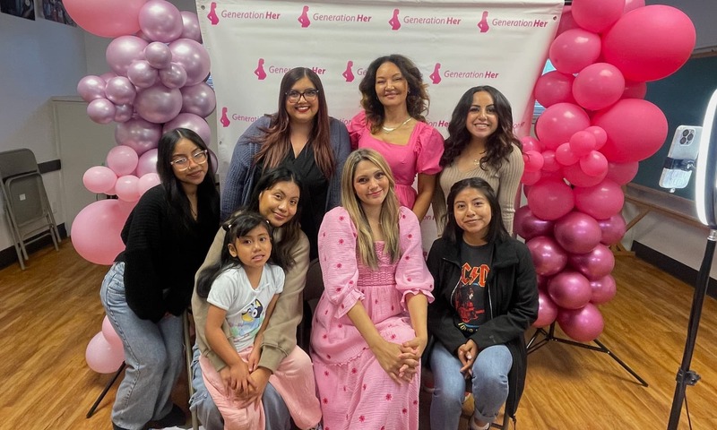 image shows Dianna and her team