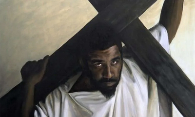 Simeon of Cyrene—Take Up Your Cross - oil on canvas