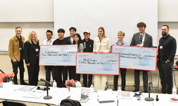 image shows the top three finalists of the competition