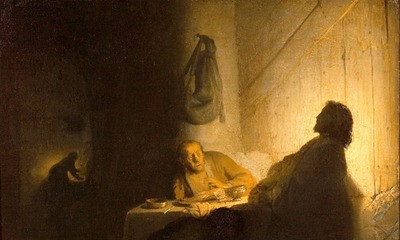 Painting of the supper at Emmaus