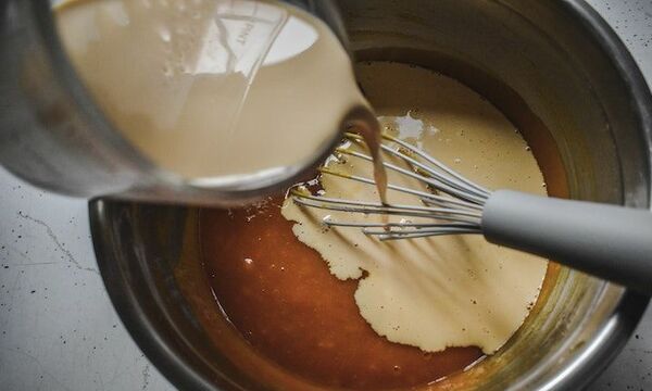 Ingredients being mixed together 