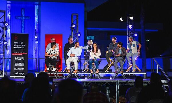 The Chosen cast members on stage