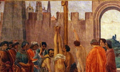 Painting of the Crucifixion of Peter