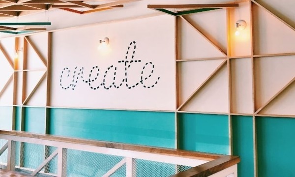 Wall art that says "create"