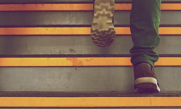 Steps going up stairs