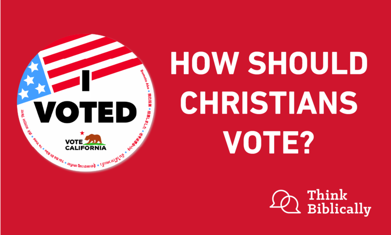 Think Biblically Episode: How Should Christians Vote?