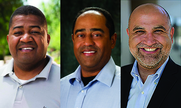 Crowell professors (L-R) Brandon Ware, Wlamir Xavier, Jake Aguas