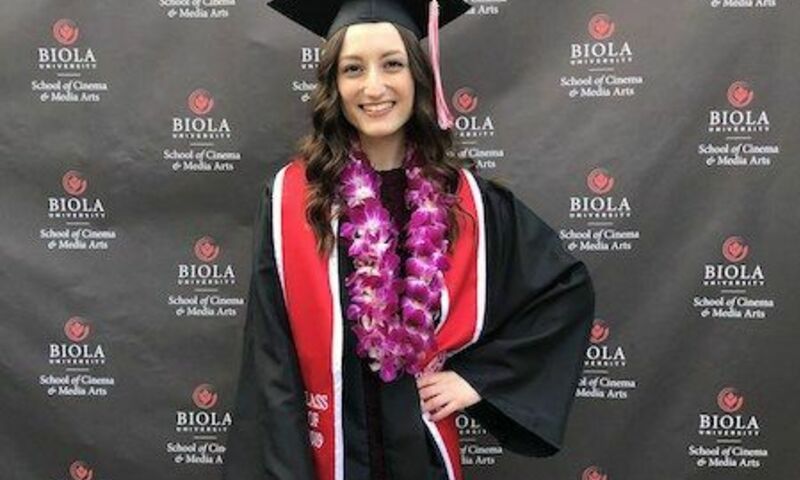 Sofia Silva in graduation attire