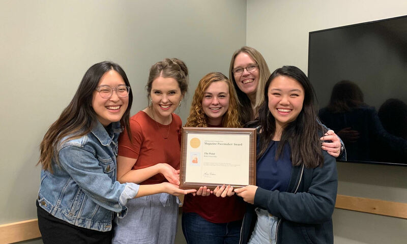 Student Publication “The Point” Magazine Receives National Pacemaker Award