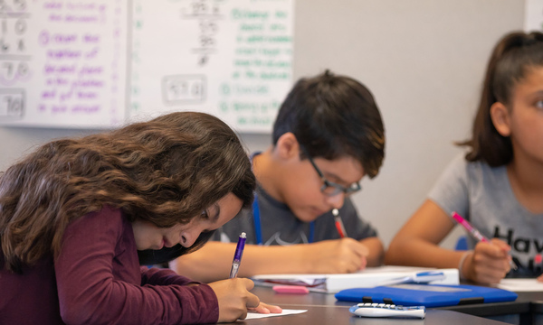 Elementary Students Doing Class Work