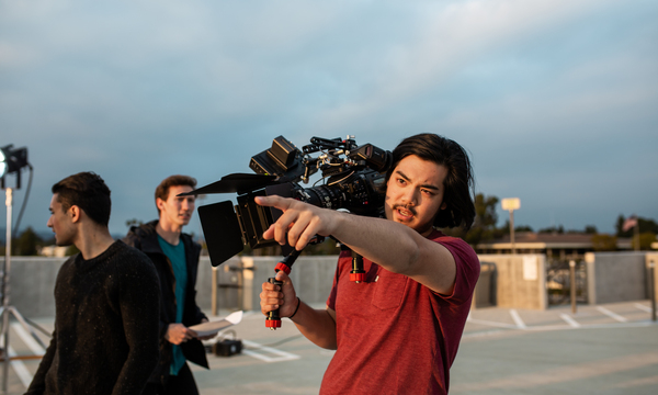 Students filming