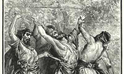 The Parable of Wicked Husbandman - Engraving on paper