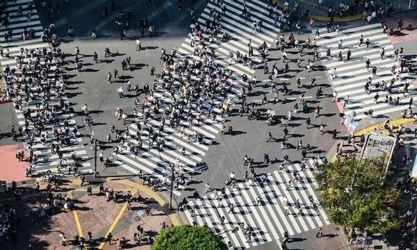Image shows busy street