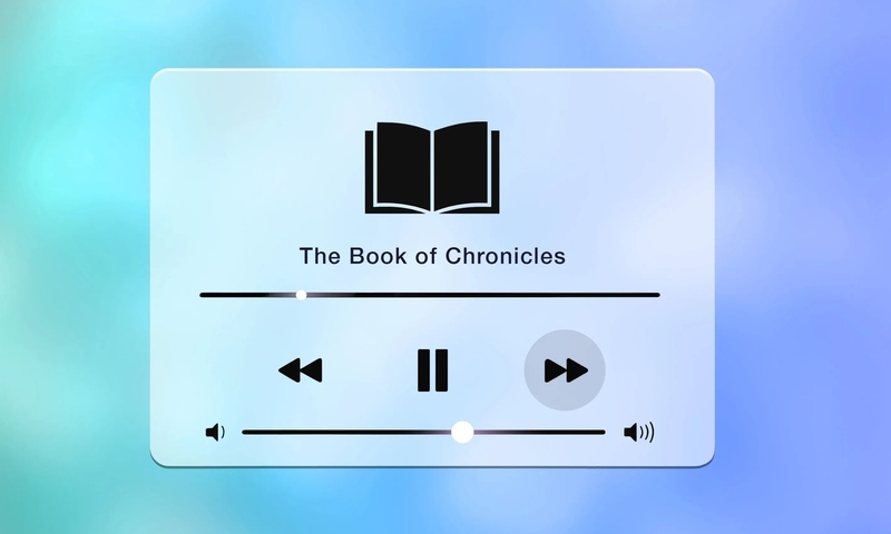 image shows Chronicles being played as audio