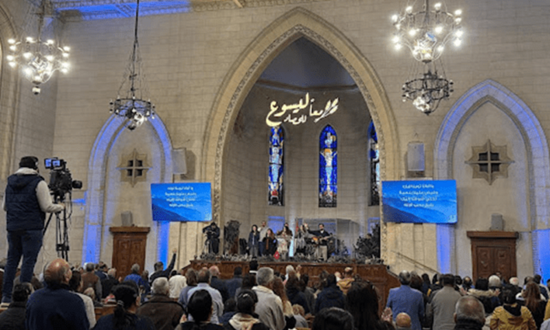 image shows a church in Cairo
