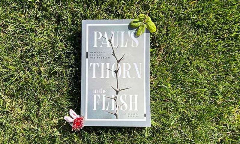 Image shows cover of Ken Berding's book on Paul: Thorn in the Flesh
