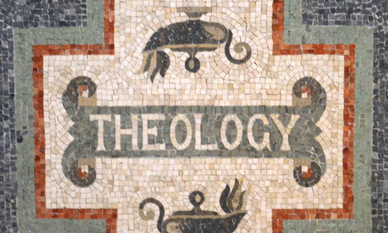 image with "theology" written