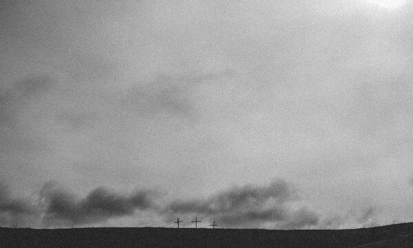 Image of three cross in distance