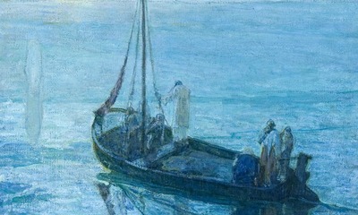 The Disciples See Christ Walking on Water - oil on canvas