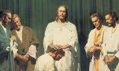 Christ Ordaining the Twelve Apostles- oil on canvas