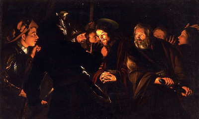 The Arrest of Jesus - oil on canvas