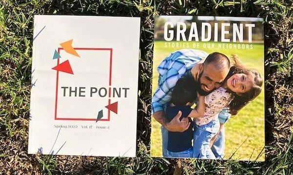 Image shows the covers of both Gradient and The Point