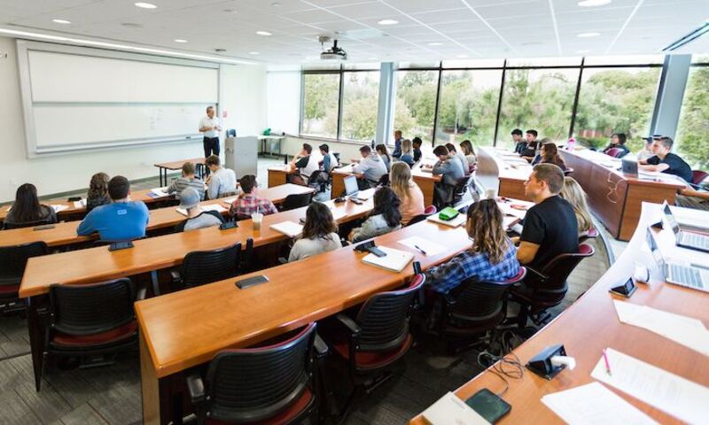 Image shows students in a classroom