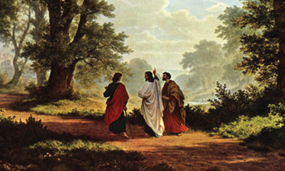 Road to Emmaus - oil on canvas