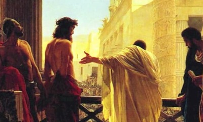 Painting of Christ before Pilate