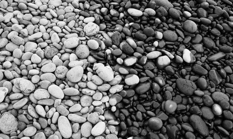 image shows rocks wet and dry 