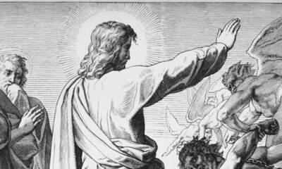 Jesus Casts Out the Devils - engraving