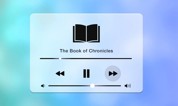 image shows Chronicles being played as audio