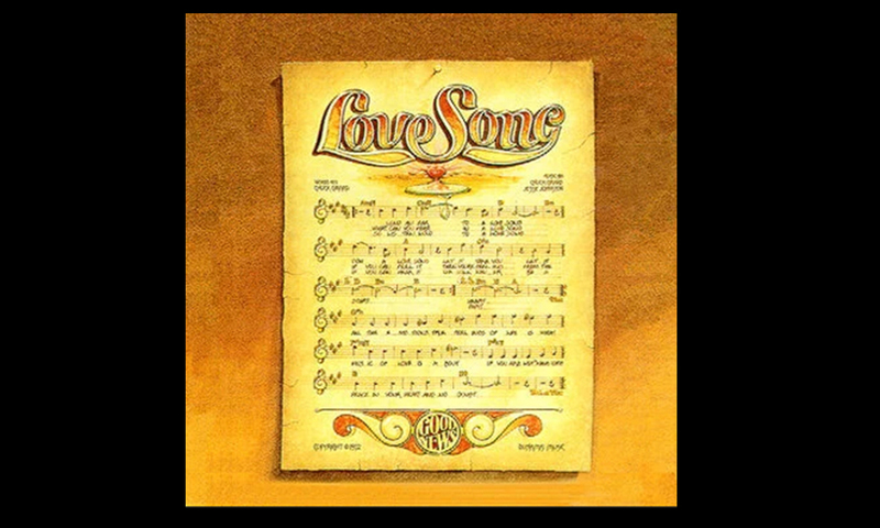 image shows a Love Song album cover
