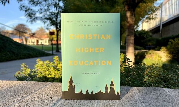 Image shows the book cover of "Christian Higher Education: An Empirical Guide"