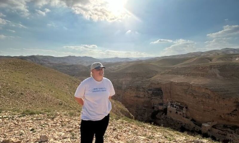 Image shows Bethany Harper in Israel