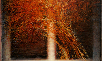 Mustard Seed - mixed media on canvas