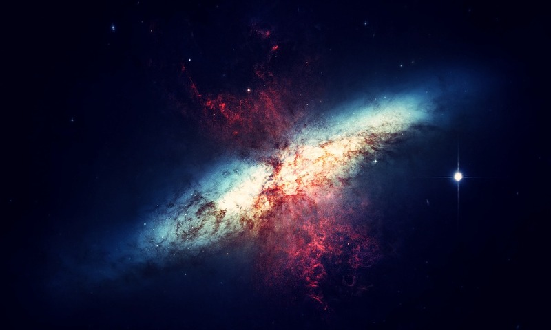 image shows a galaxy