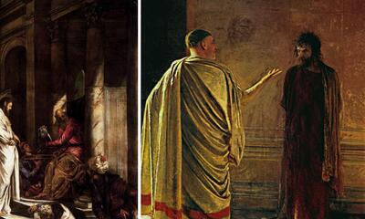 Paintings of Jesus and Pontius Pilate