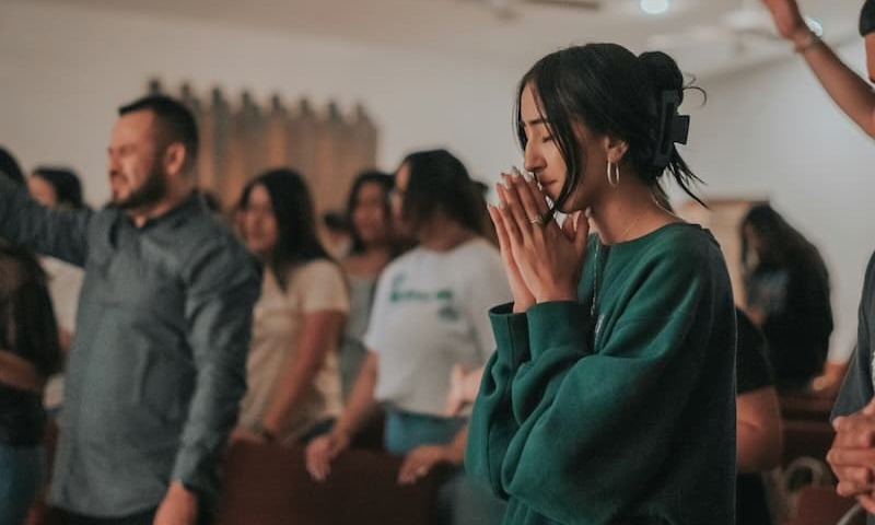 Woman praying