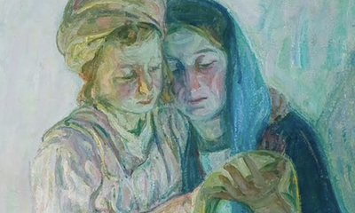 Christ with His Mother by Tanner