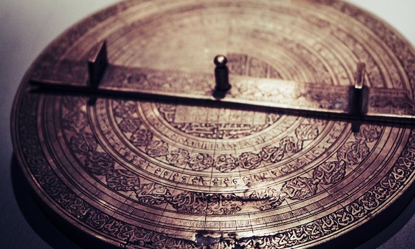 image shows ancient clock