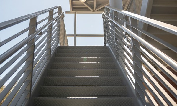 image shows stairs outside of Talbot East