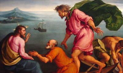 Painting of Jesus at the Sea of Galilee