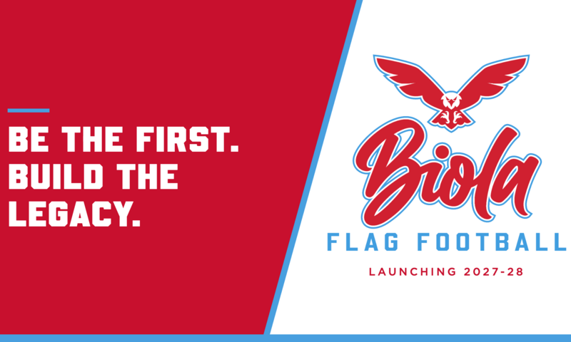 image shows flag football banner