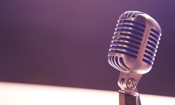 Image shows a microphone
