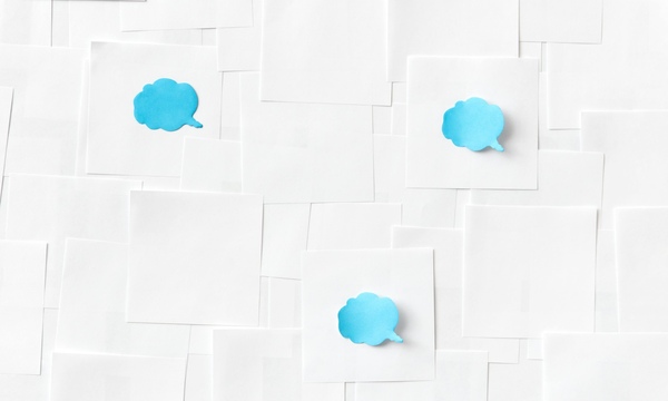 image shows multiple thought bubbles