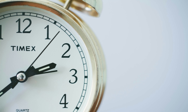 image shows a clock