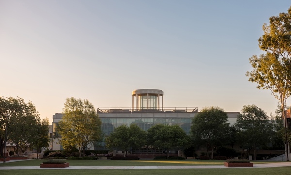 image shows the Biola library
