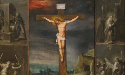 Painting of Jesus' crucifixion